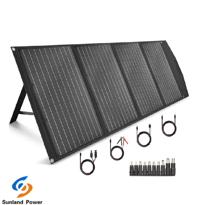 6.6A نظام تخزين الطاقة المحمولة سهل الحمل حقيبة 120W الألواح الشمسية
