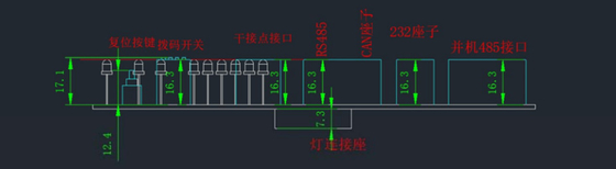 مكون إلكتروني للبطارية TAC-BMS-16S100A-20A16s لحزمة بطارية 18650 -20-75 ℃ رطوبة التخزين