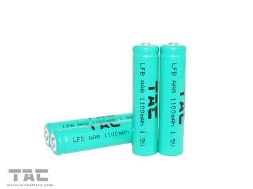 بطارية ليثيوم الحديد الأساسية LiFeS2 1.5 فولت AAA / L92 مع ارتفاع معدل 1100 مللي أمبير