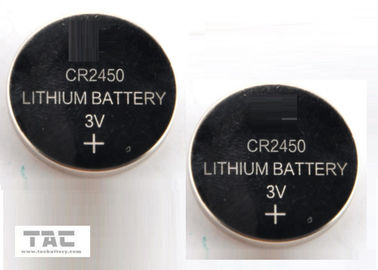 CR2450 3.0V 600mA Li-Mn أول بطارية ليثيوم تعمل بالخلايا الخلوية لبطاقة الذاكرة على مدار الساعة