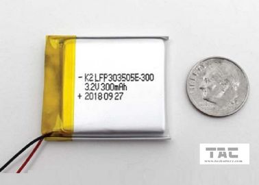 خفيفة الوزن 3.2 فولت بطارية LiFePO4 300 مللي أمبير LFP303505E لمصباح التعدين