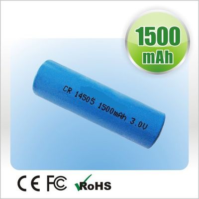 بطارية ليثيوم Li-Mn الأساسية CR14505 CRAA 3.0V 1500mAh لمقياس المنفعة ، خزائن الباب