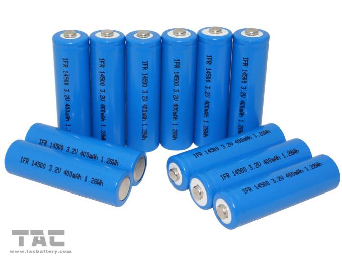 3.2V LiFePO4 Battery 14500 500mAh نوع الطاقة لأنظمة تخزين الطاقة لتثبيت الشبكة