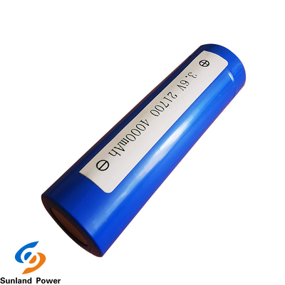 بطارية ليثيوم أسطوانية زرقاء ICR21700 3.6V 4000mah مع USB 300 مرة دورة الحياة