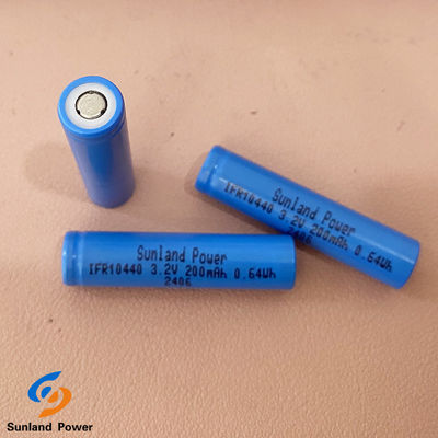 بطارية الليثيوم قابلة لإعادة الشحن IFR10440 AAA 3.2V LiFePO4 200mAh