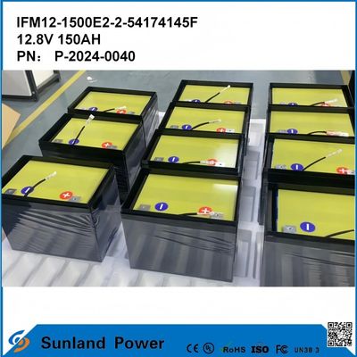 بطارية 12 فولت LiFePO4 العمر الدائم 3-5 سنوات مع مواد ABS البلاستيكية والجهد الاسمي 12.8V