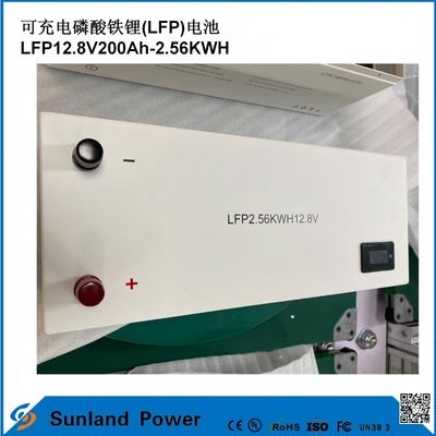 بطارية 12V 200AH LiFePO4 مع UN38.3 MSDS UL1642 شهادة الحمل المستمر 100A شاشة LCD