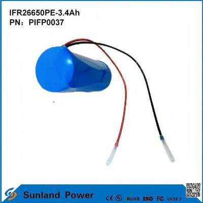 IFR26650PE-3.4Ah 3.2V بطارية LiFePO4 للضوء الشمسي