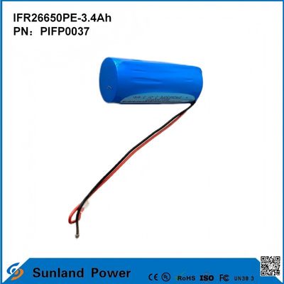 IFR26650PE-3.4Ah 3.2V بطارية LiFePO4 للضوء الشمسي