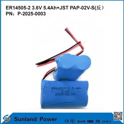 3.6V 5.4AH ER14505-2 بطارية أساسية.فولتاج تشغيل مرتفع ومستقر