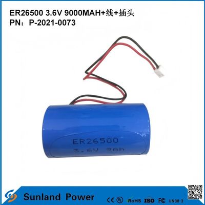 3.6V 9AH ER26500 بطارية أساسية فولتاج تشغيل عالي ومستقر حياة طويلة قوية