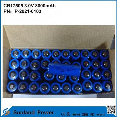 CR17505 3.0V 3000mAh للأدوات الذكية المعدات الطبية النقل والخدمات اللوجستية الأثاث الذكي سعة عالية مستقر أداء التفريغ الجهد الخروج حياة خدمة طويلة