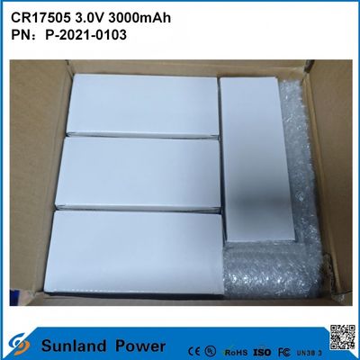 CR17505 3.0V 3000mAh للأدوات الذكية المعدات الطبية النقل والخدمات اللوجستية الأثاث الذكي سعة عالية مستقر أداء التفريغ الجهد الخروج حياة خدمة طويلة