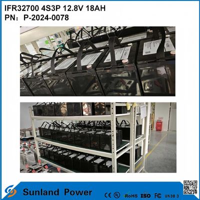 IFR32700 4S3P 12.8V 18Ah لضوء الفيضانات الشمسية عالية الوضوح LEDS الحديقة الضوء الشمسي بطارية lifepo4