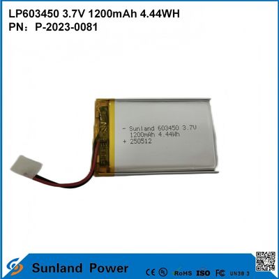 GP603450 خلية للكهرباء الاستهلاكية والتطبيقات الطبية 1200mAh 3.7V UL & UN38.3 معتمدة في المخزون وقابلة للتخصيص