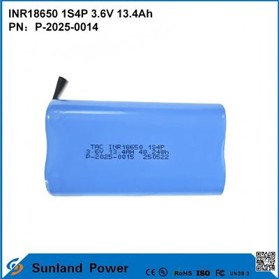 INR18650 1S4P3.6V 13.4Ah المزيج المثالي للقدرة العالية والجهد العالي