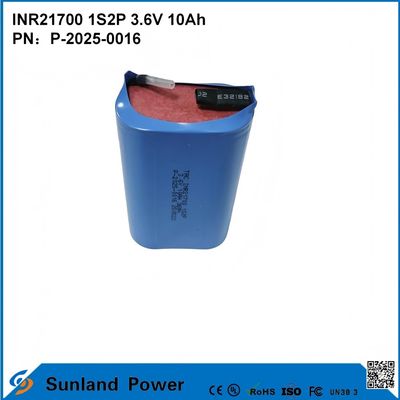 INR21700 1S2P 3.6V 10Ah التفريغ عالي السرعة ، مناسبة لأجهزة الطلب الكبير!