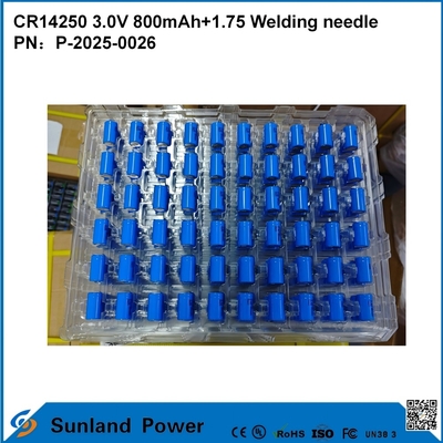 CR14250 3.0 فولت 800 مللي أمبير + 1.75 إبرة لحام يمكن استخدامها لعدادات المياه الذكية وعدادات الكهرباء وعدادات الغاز ونسخ الذاكرة الاحتياطية وذاكرة CMOS و RTC والساعات في الوقت الفعلي وأجهزة استشعار الإنذار اللاسلكية