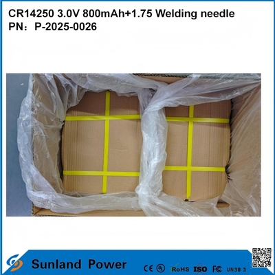 CR14250 3.0 فولت 800 مللي أمبير + 1.75 إبرة لحام يمكن استخدامها لعدادات المياه الذكية وعدادات الكهرباء وعدادات الغاز ونسخ الذاكرة الاحتياطية وذاكرة CMOS و RTC والساعات في الوقت الفعلي وأجهزة استشعار الإنذار اللاسلكية