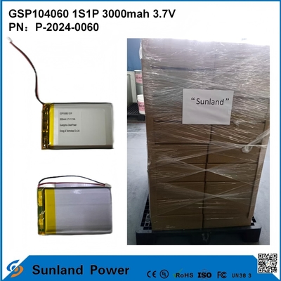 تُستخدم بطارية ليثيوم بوليمر GSP104060 على نطاق واسع في بنوك الطاقة وسماعات الأذن التي تعمل بتقنية البلوتوث ومكبرات الصوت التي تعمل بتقنية البلوتوث مع دورة حياة تتراوح بين 500 و 2500 عملية شحن/تفريغ.