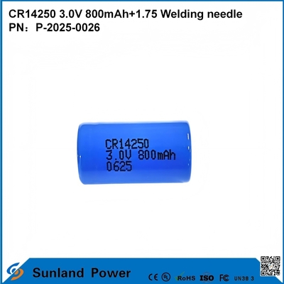 CR14250 3.0V 800MAH + 1.75 بطارية إبرة لحام