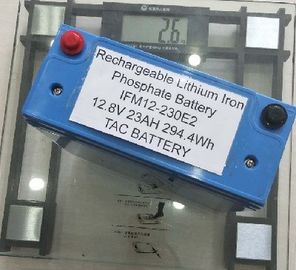 حزمة بطارية LiFePO4 12V الزرقاء 26650 23AH مع الإسكان UL2054 للإضاءة الشمسية