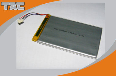 بوليمر بطارية ليثيوم أيون GSP035088 3.7V 1500mAh مع ثنائي الفينيل متعدد الكلور للألعاب الكهربائية