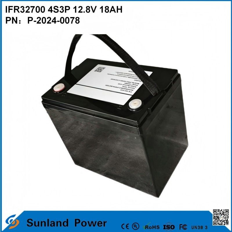 IFR32700 4S3P 12.8V 18Ah لضوء الفيضانات الشمسية عالية الوضوح LEDS الحديقة الضوء الشمسي بطارية lifepo4