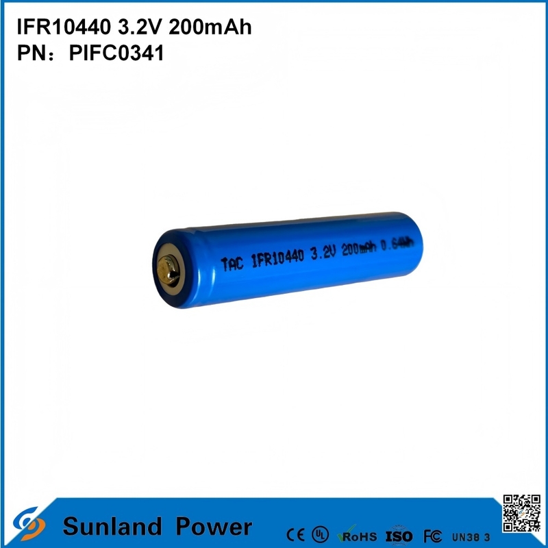 IFR10440 3.2V 200mah تستخدم لجهاز تحديد المواقع (GPS) طرق المسامير الألعاب مصابيح التعدين مصابيح الشوارع الشمسية أجهزة الاتصال اللاسلكي أدوات الكهرباء المعدات السمعية البصرية أجهزة العدادات الذكية أنظمة الأمن الإضاءة الطارئة
