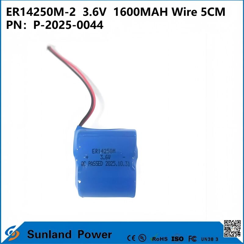 ER14250M-23.6V1600MAH بطارية سلكية 5CM تستخدم في أجهزة الأتمتة العدادات الذكية، والأجهزة الطبية، ومعدات الاتصالات اللاسلكية، وأنظمة إنذار القرصنة، والإلكترونيات السيارات،الإنترنت