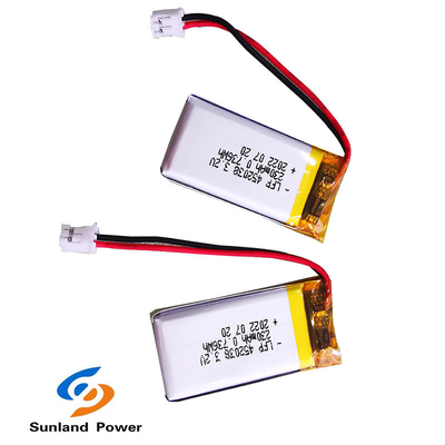 LP0452038 3.2V 230mAh بطاريات ليثيوم أيون بوليمر LiFePo4 قابلة لإعادة الشحن