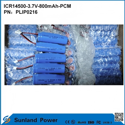 بطارية ICR14500-3.7V-800mAh-PCM تطبق على أضواء LED المنتجات الرقمية أجهزة المنزل الذكي الفئران اللاسلكية فرشاة الأسنان الكهربائية حلاقة