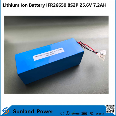تُستخدم حزمة بطارية IFR26650 8S2P 25.6V 7.2Ah LiFePO₄ على نطاق واسع في أنظمة تتبع الطاقة الشمسية، وإمدادات الطاقة الاحتياطية للاتصالات، والأدوات المحمولة، وAGVs المدمجة.