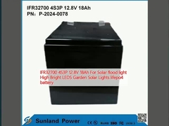 IFR32700 4S3P 12.8V 18Ah لضوء الفيضانات الشمسية عالية الوضوح LEDS الحديقة الضوء الشمسي بطارية lifepo4