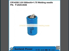 CR14250 3.0 فولت 800mAh + 1.75 إبرة لحام