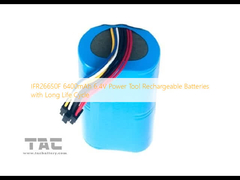 IFR26650F 6400mAh 6.4V بطاريات أدوات كهربائية قابلة لإعادة الشحن مع دورة حياة طويلة
