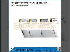 602030 3.7V 300mAh + ZHR1.5-2P بطارية من تصميم رقيق للغاية متوافقية مرنة لمختلف الأجهزة الذكية الصغيرة سماعات الأذن بلوتوث الأجهزة القابلة للارتداء والمعدات الطبية المحمولة