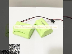 2000mAh بطاريات NiMH AA قابلة لإعادة الشحن مع 500 دورة
