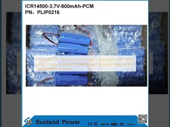 بطارية ICR14500-3.7V-800mAh-PCM تطبق على أضواء LED المنتجات الرقمية أجهزة المنزل الذكي الفئران اللاسلكية فرشاة الأسنان الكهربائية حلاقة