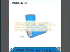 بطارية ER34615 3.6V 19AH المستخدمة في عدادات الكهرباء الذكية، عدادات المياه، عدادات الغاز، عدادات الحرارة، الذاكرة، إمدادات الطاقة الاحتياطية، أجهزة إنذار الراديو، Automot